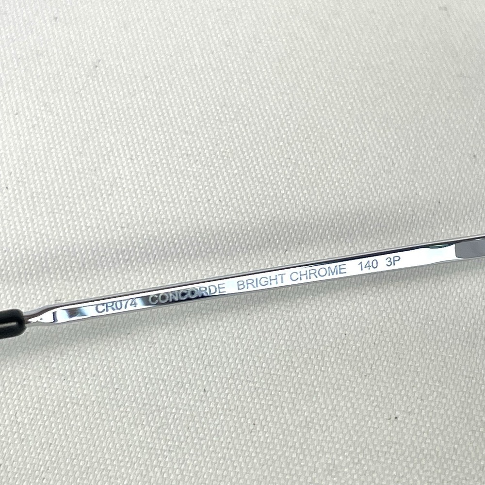 Randolph Engineering Concorde CR074 Sunglasses 57mm Chrome Polarized USA - Picture 13 of 14